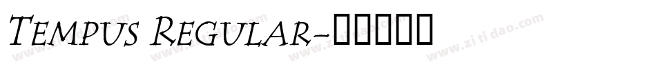 Tempus Regular字体转换